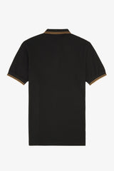Fred Perry Twin Tipped Polo M3600 - Black/Shaded Stone