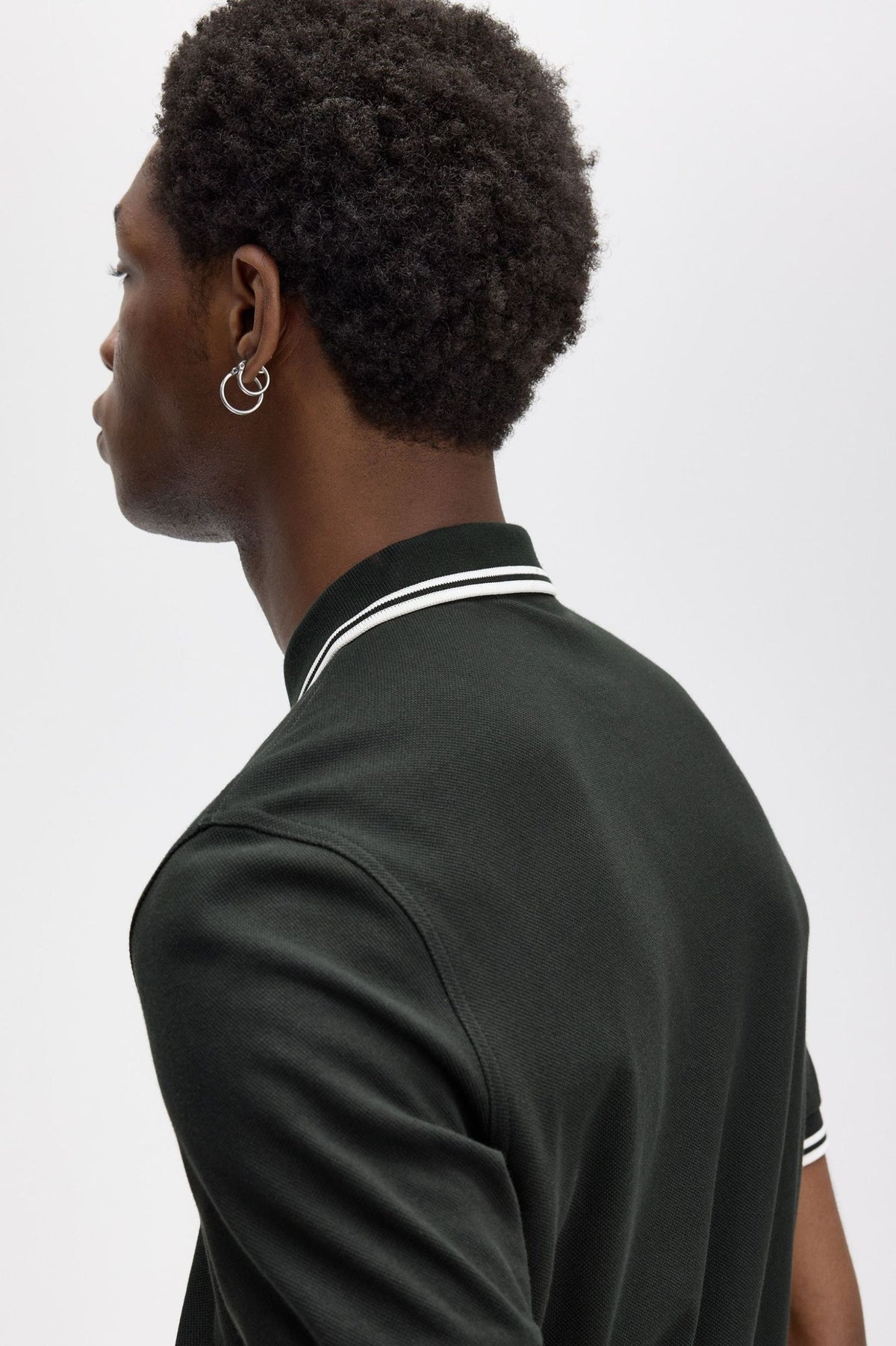 Fred Perry Poloshirt M3600 - Night Green / Snow White