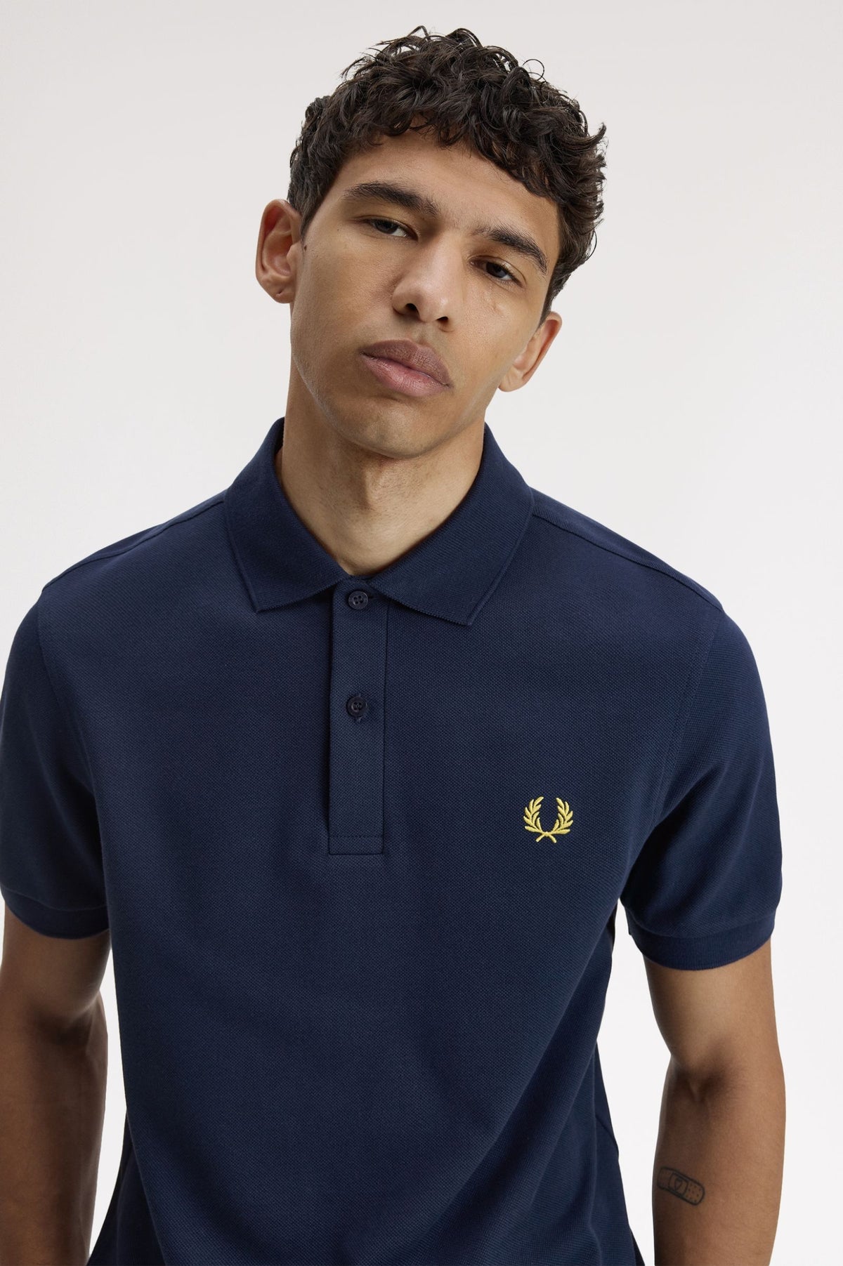 Fred Perry M6000 Polo - Tennis Blue / Lemon Barley