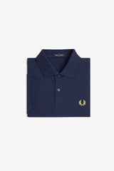 Fred Perry M6000 Polo - Tennis Blue / Lemon Barley