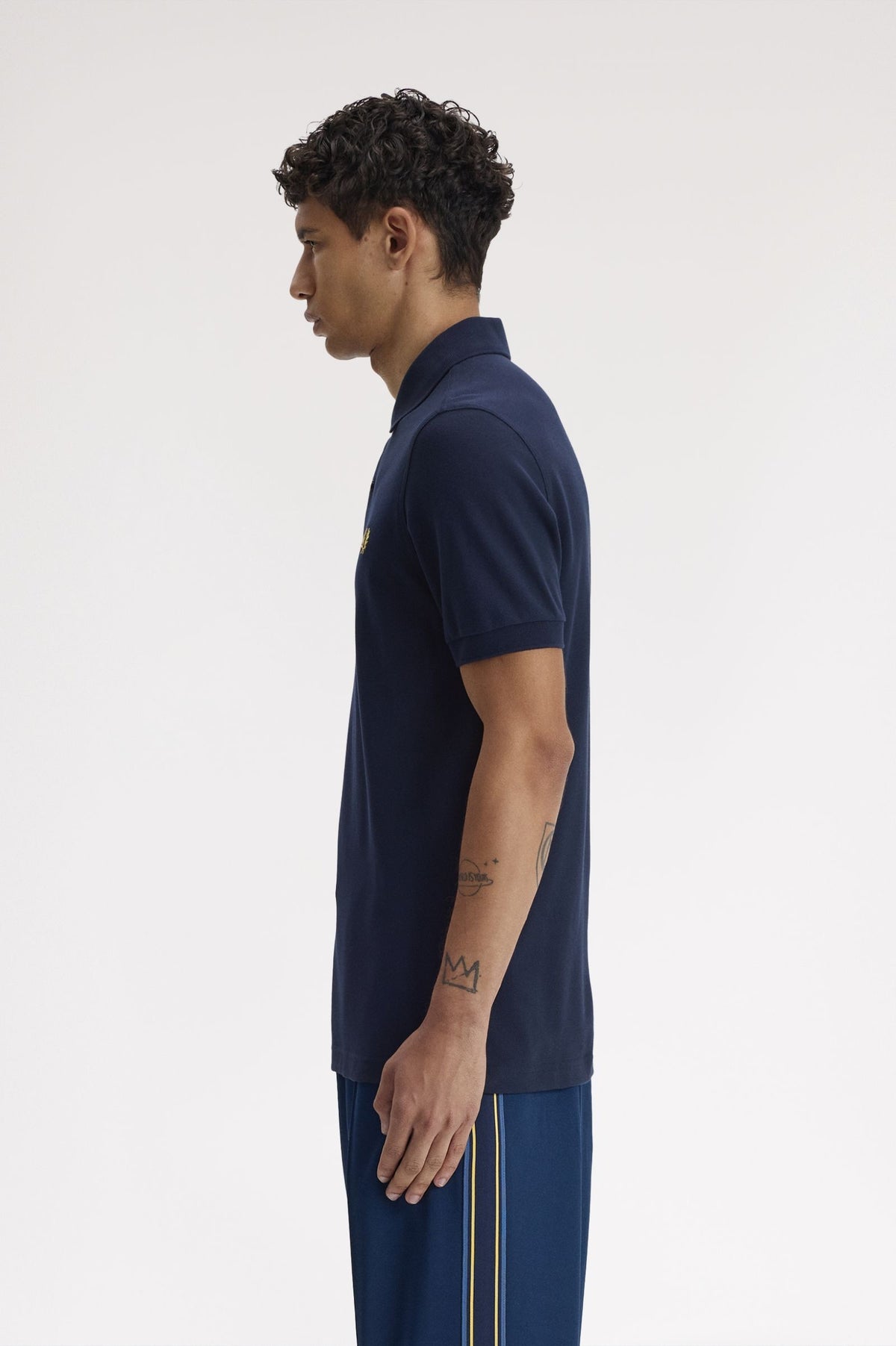 Fred Perry M6000 Polo - Tennis Blue / Lemon Barley