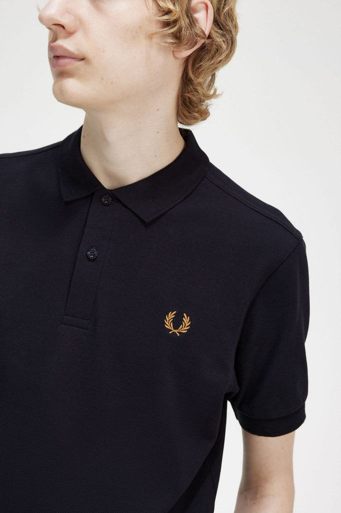 Fred Perry M6000 Polo - Navy / Dark caramel – My Generation