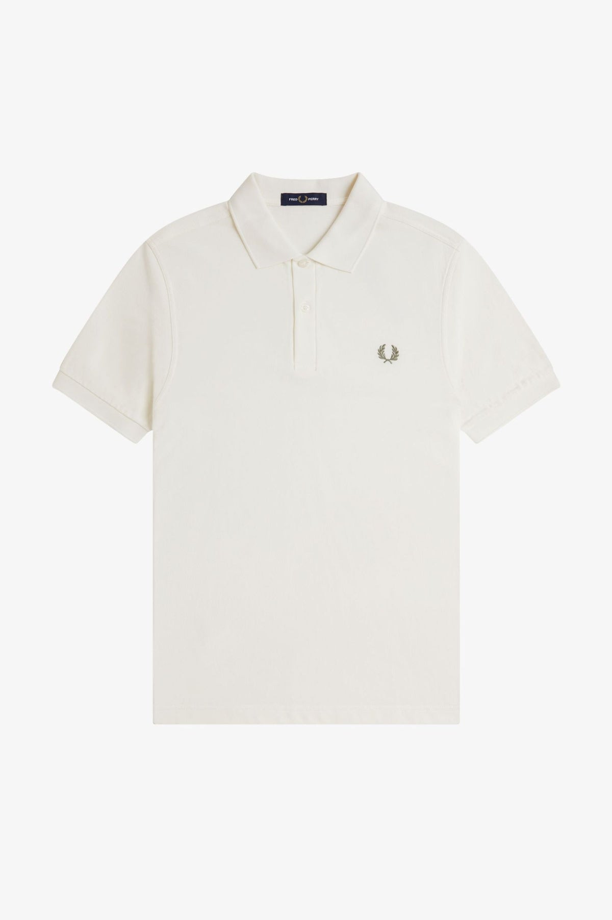Fred Perry M6000 Polo shirt - Ecru / Olive Mint