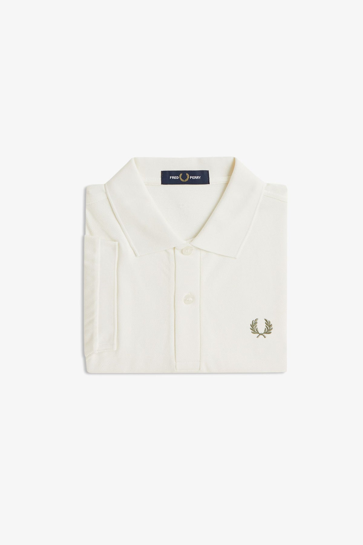 Fred Perry M6000 Polo shirt - Ecru / Olive Mint