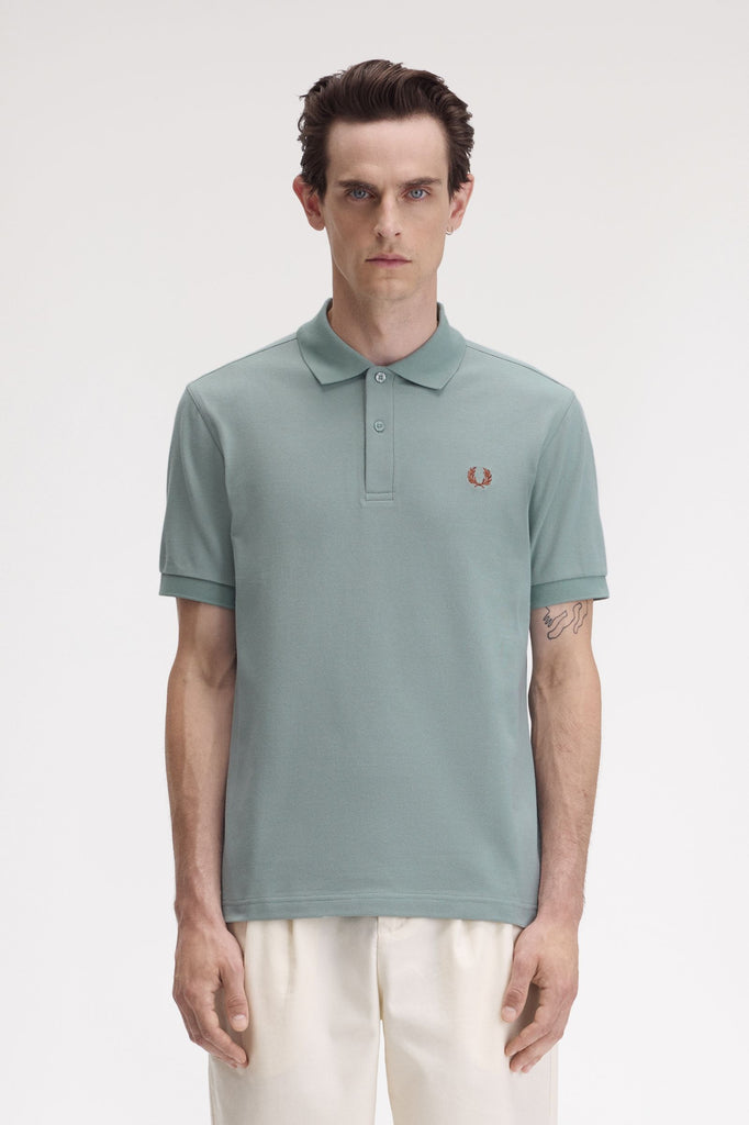 Fred Perry M6000 Polo - Silver Blue / Cinnamon