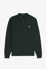 Fred Perry Long sleeve poloshirt - Night Green