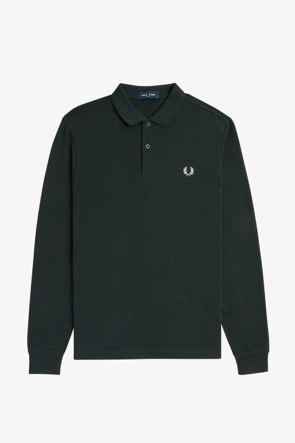 Fred Perry Long sleeve poloshirt - Night Green