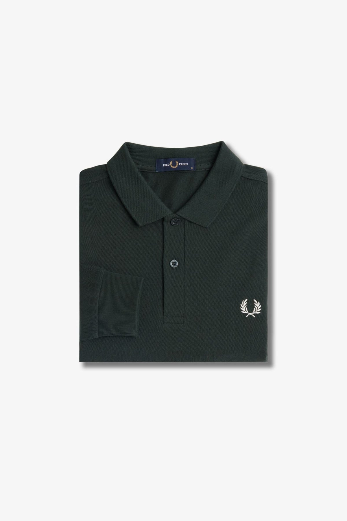 Fred Perry Long sleeve poloshirt - Night Green