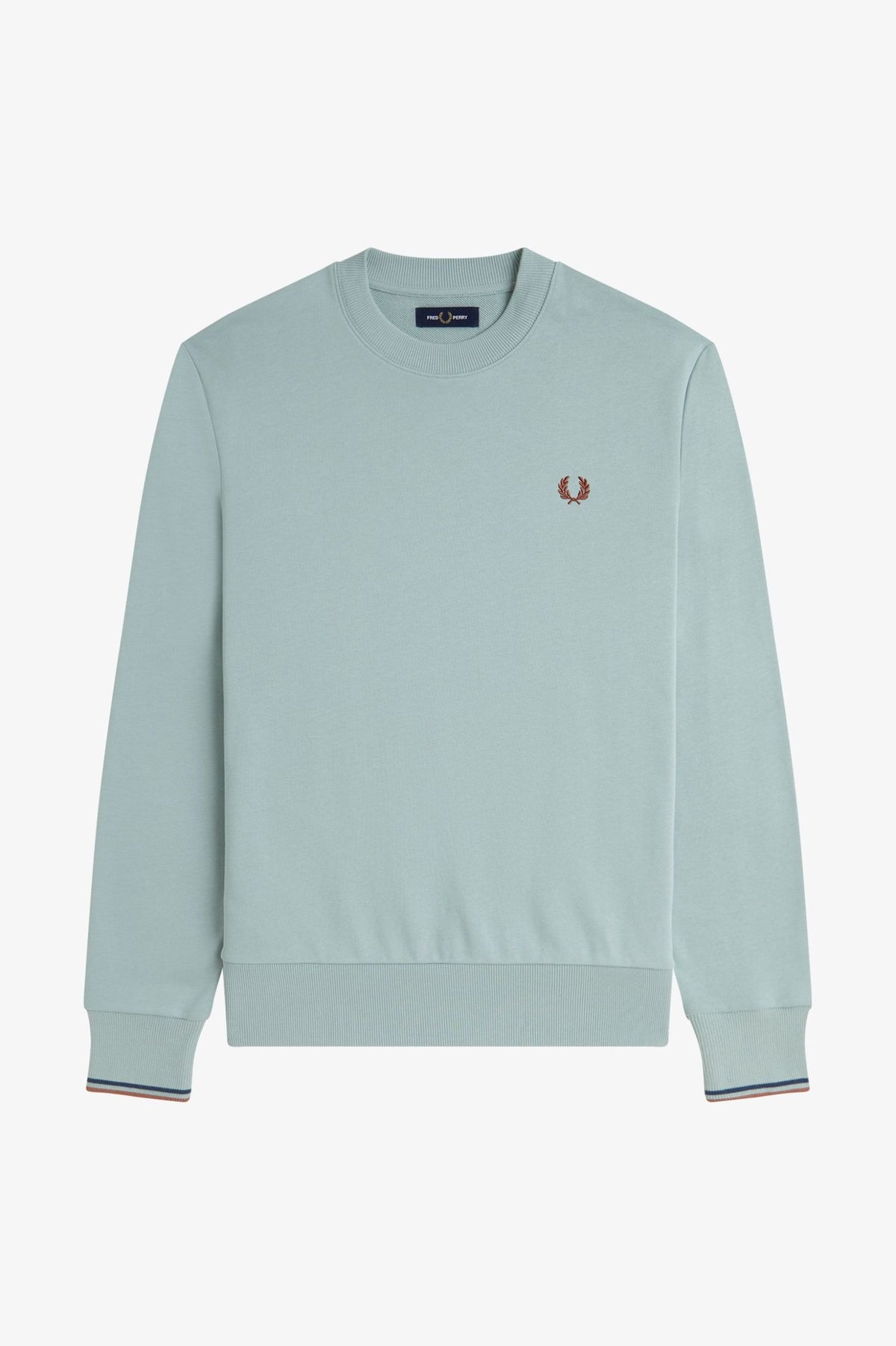Fred Perry sweater - Crew Neck Sweatshirt - Silver Blue