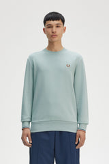 Fred Perry sweater - Crew Neck Sweatshirt - Silver Blue