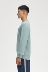 Fred Perry sweater - Crew Neck Sweatshirt - Silver Blue