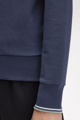 Fred Perry Sweatshirt - Dark Airforce / Light Ice / Bay Leaf