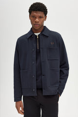 Fred Perry Twill Overshirt - Navy