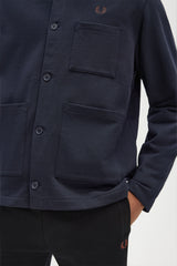 Fred Perry Twill Overshirt - Navy
