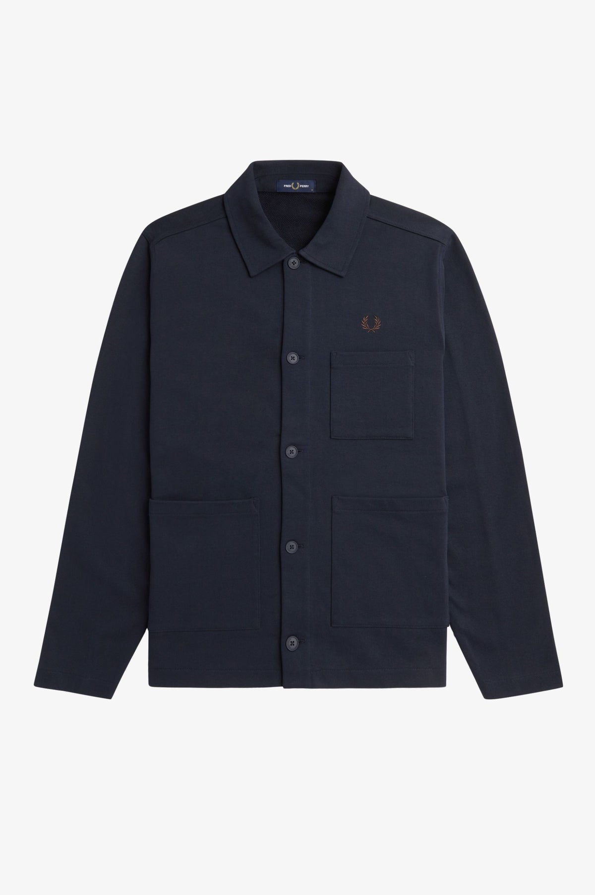 Fred Perry Twill Overshirt - Navy