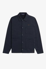 Fred Perry Twill Overshirt - Navy