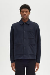 Fred Perry Twill Overshirt - Navy