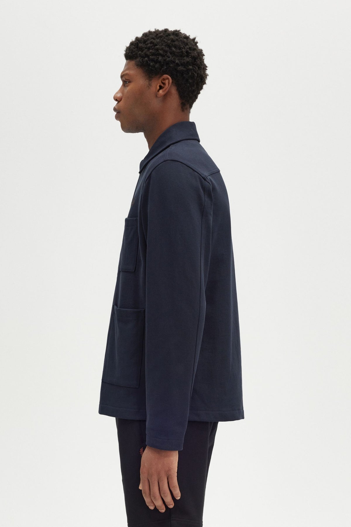 Fred Perry Twill Overshirt - Navy