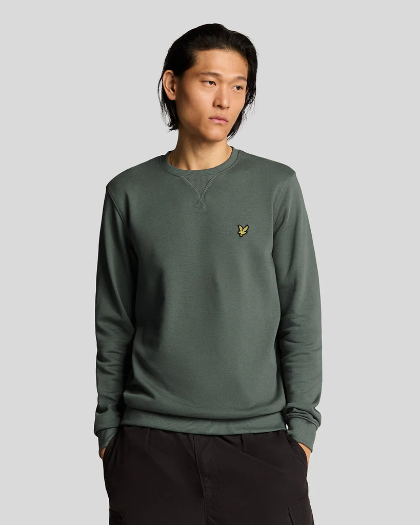 Lyle & Scott Crew Neck Sweatshirt -  Green Mercurial