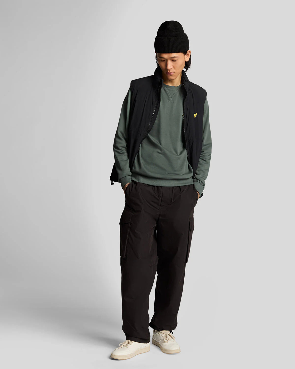 Lyle & Scott Crew Neck Sweatshirt -  Green Mercurial