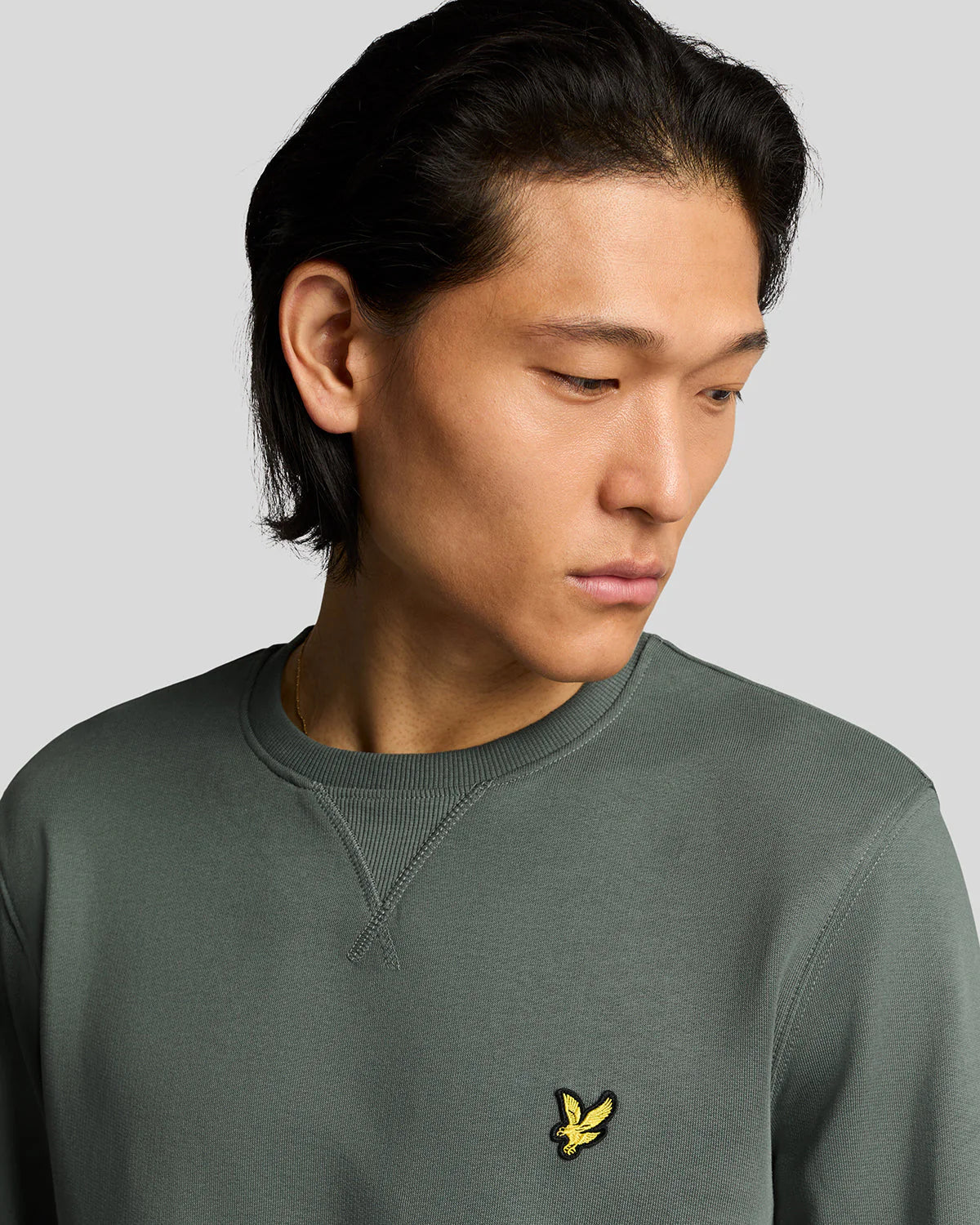 Lyle & Scott Crew Neck Sweatshirt -  Green Mercurial