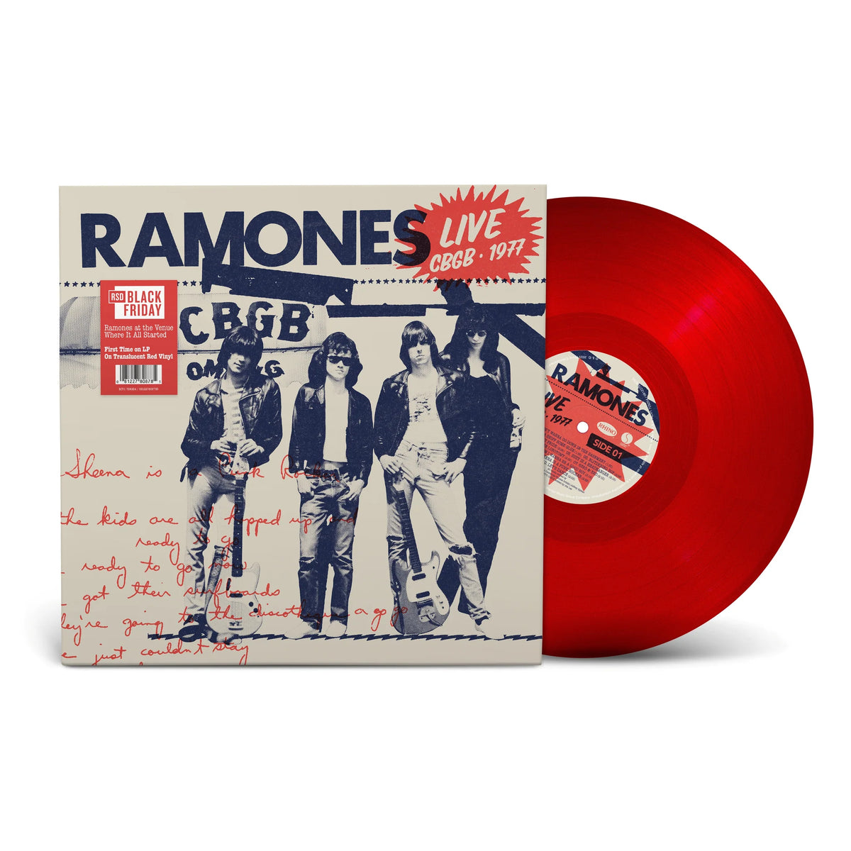RAMONES - LIVE AT CBGB, 1977 (limited red vinyl LP) RSD Black Friday