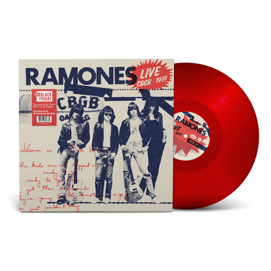 RAMONES - LIVE AT CBGB, 1977 (limited red vinyl LP) RSD Black Friday