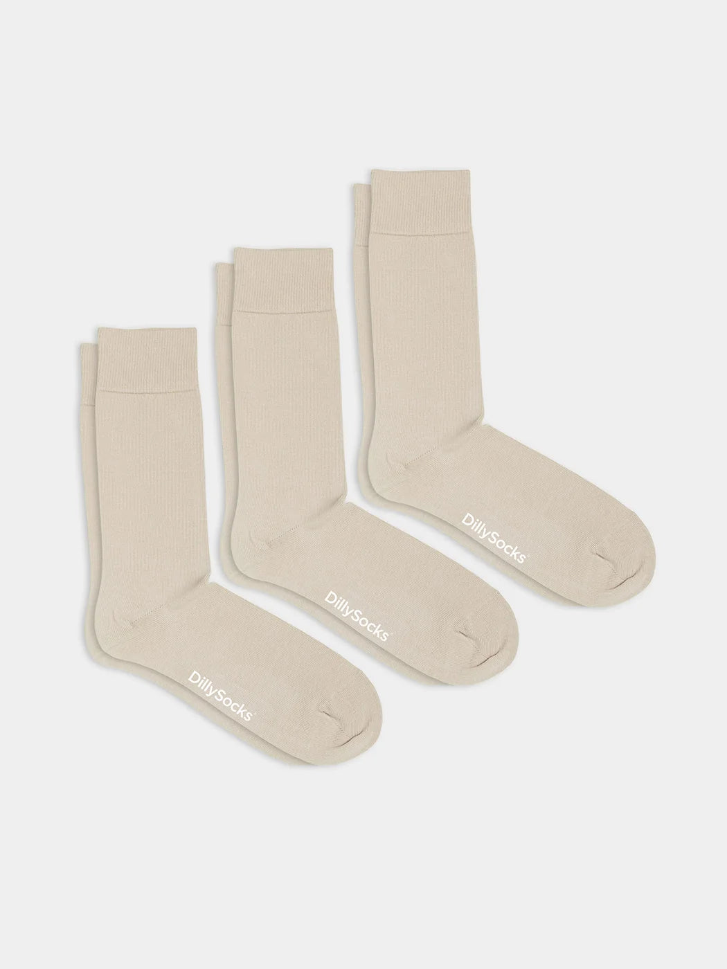 DillySocks - Smooth Nude Sand (size 41-46) 3pack