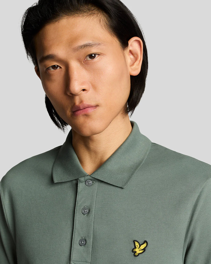 Lyle & Scott Plain Polo - Green Mercurial