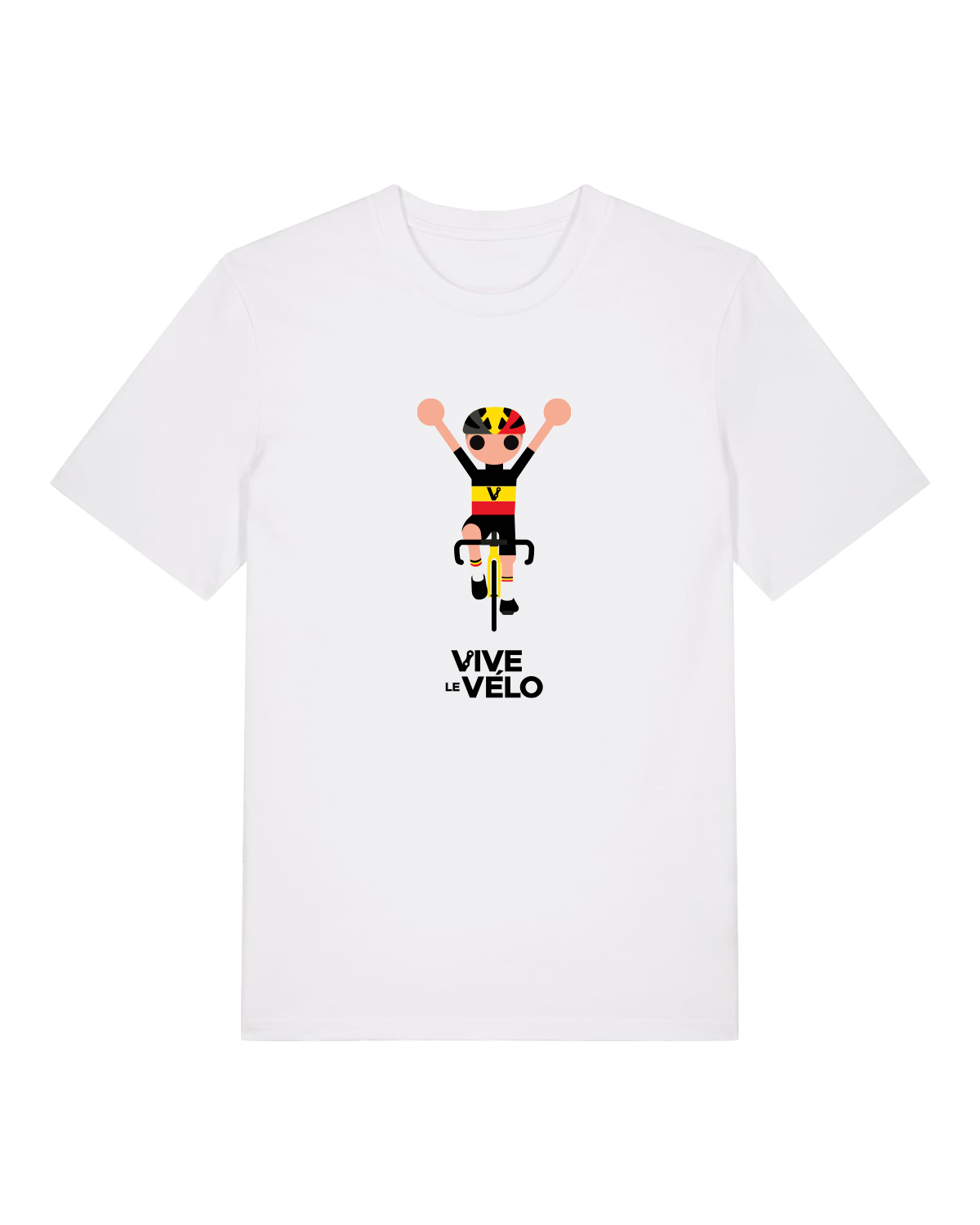 Vive le Vélo - Odiel For Belgium T-Shirt- White
