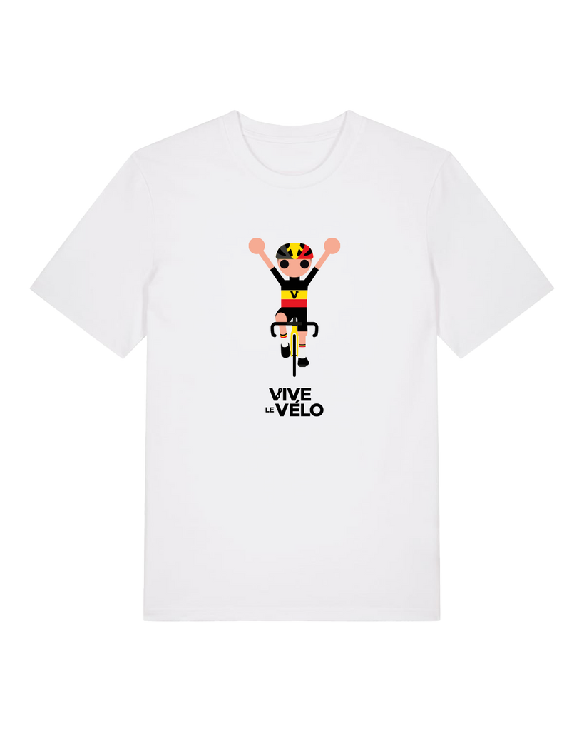 Vive le Vélo - Odiel For Belgium T-Shirt- White