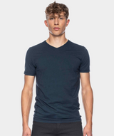 Ato T-shirt - Valerio V-neck GOTS OC Dark blue