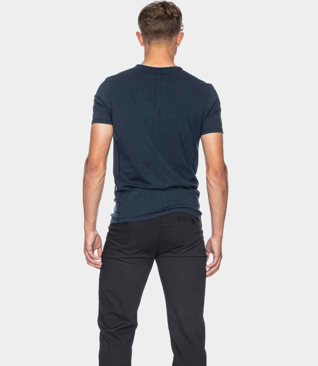Ato T-shirt - Valerio V-neck GOTS OC Dark blue