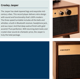 Crosley Jasper Platenspeler - Walnut