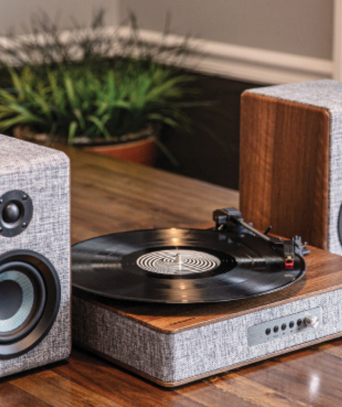 Crosley Aria Platenspeler - Grey / Walnut