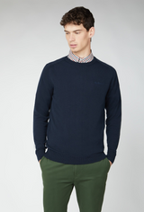 Ben Sherman Signature Knitted Crew Neck - Dark navy