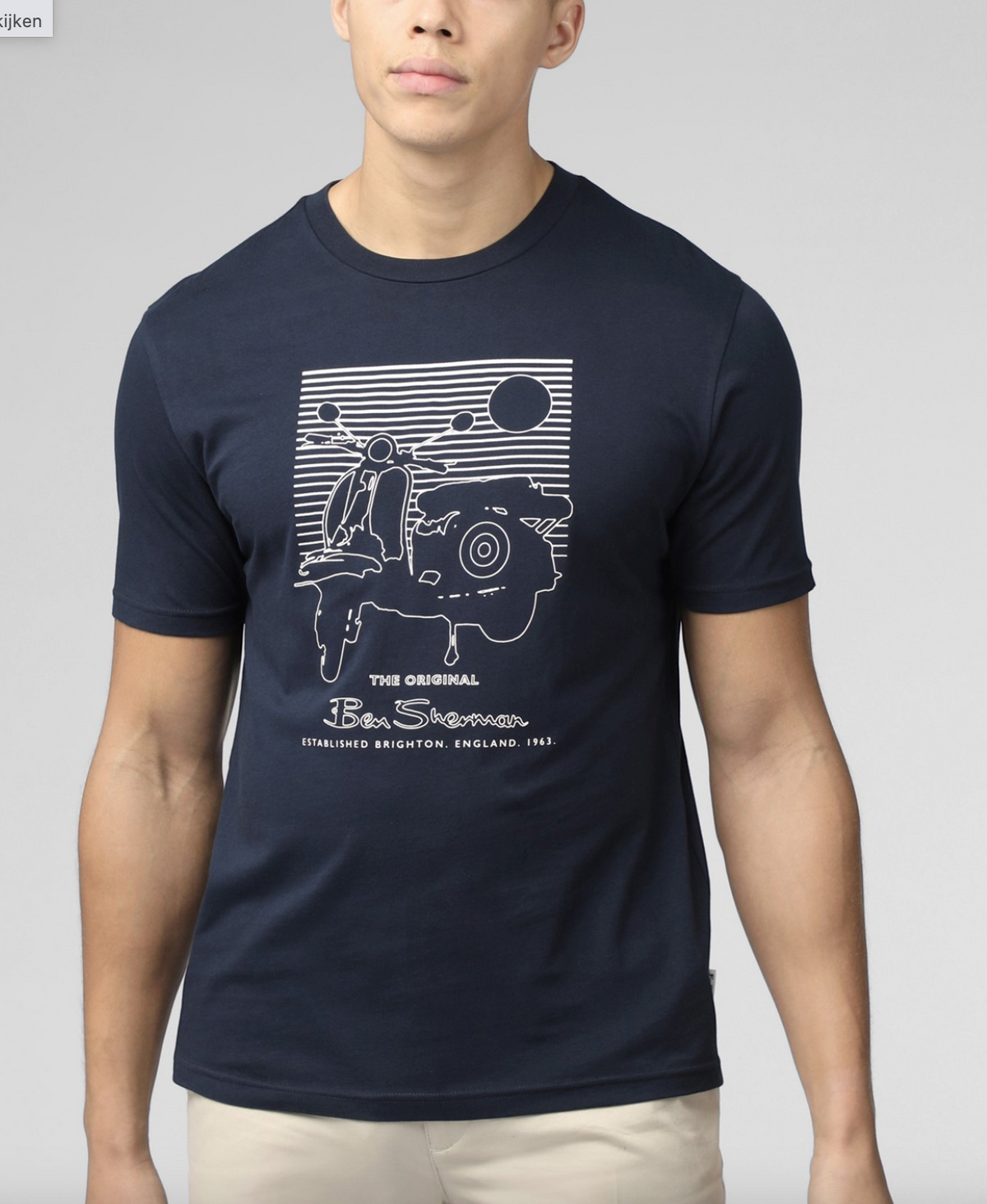 Ben Sherman Summer Scooter T-Shirt - Dark Navy
