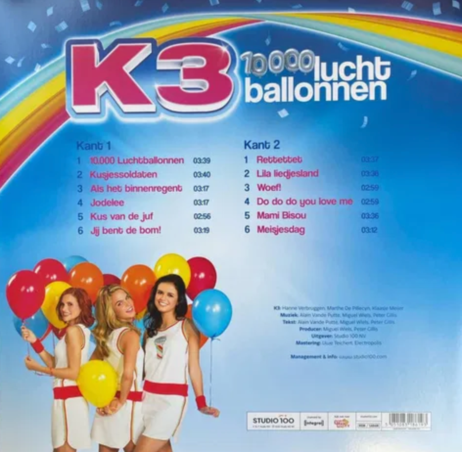K3 - 10000 LUCHTBALLONNEN (gekleurd vinyl) rsd 2025