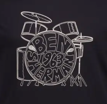 Ben Sherman T-shirt - Drumkit - Black