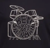 Ben Sherman T-shirt - Drumkit - Black