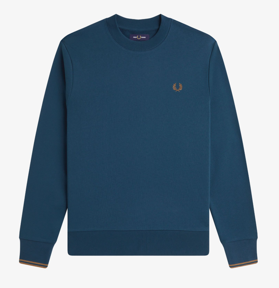 Fred Perry Sweatshirt - Dark Petrol / Shaded Stone