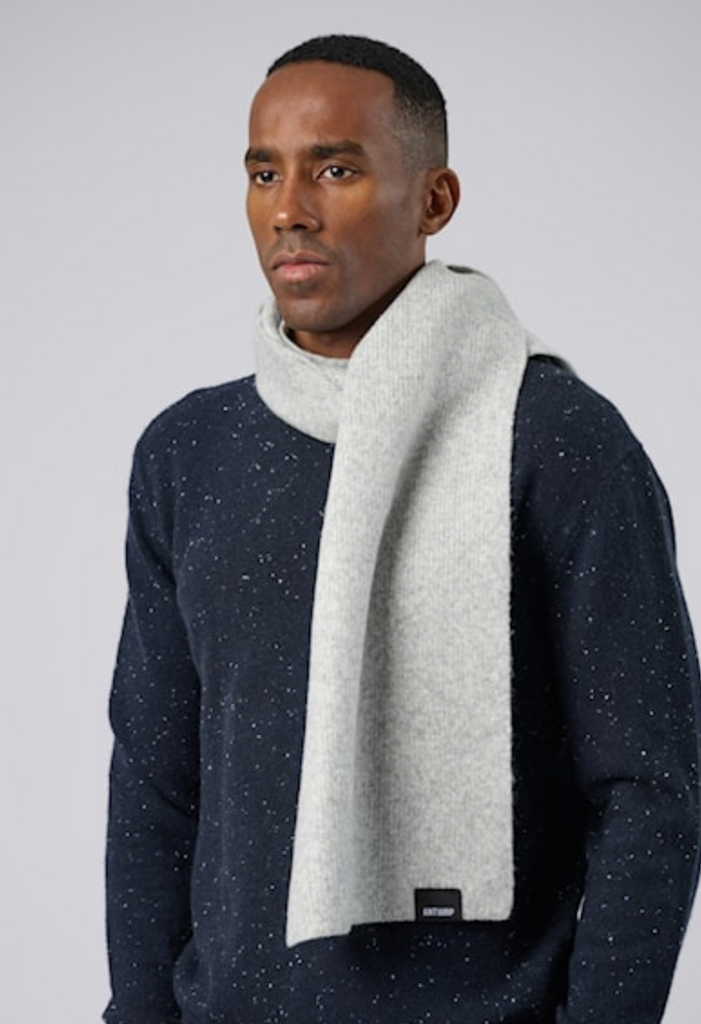 Antwrp Nylon Scarf - Grey Chiné