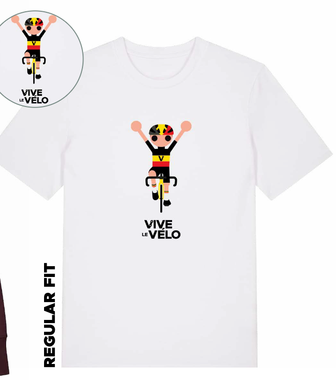 Vive le Vélo - Odiel For Belgium T-Shirt- White