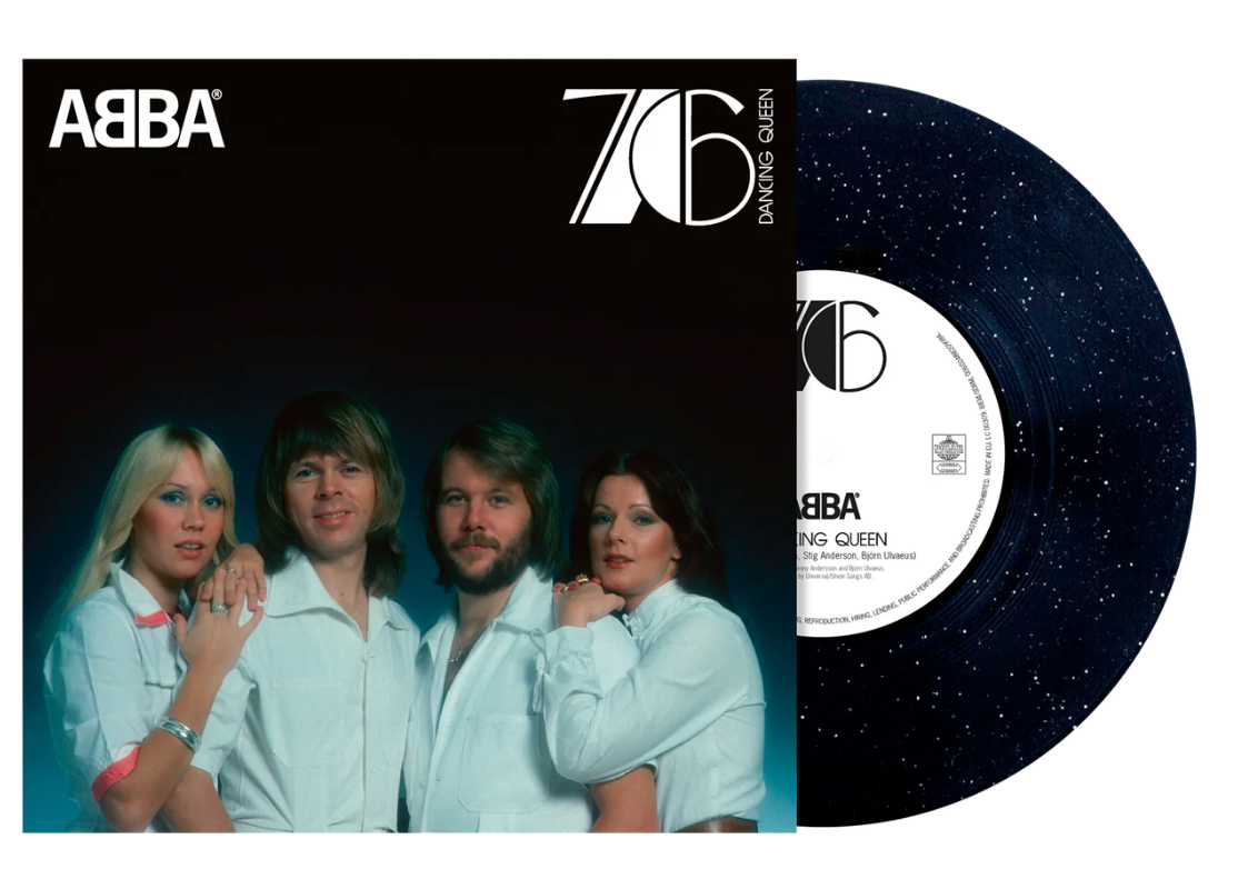 ABBA - DANCING QUEEN (50th Anniversary Edition Black Sparkling 10inch Single)