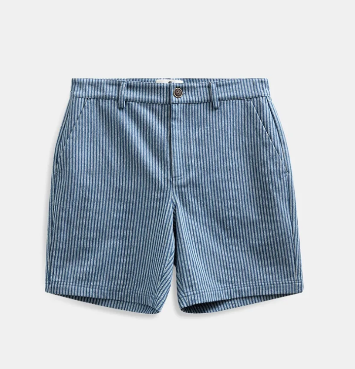 Anerkjendt Akjan Stripe Shorts - Sky Captain