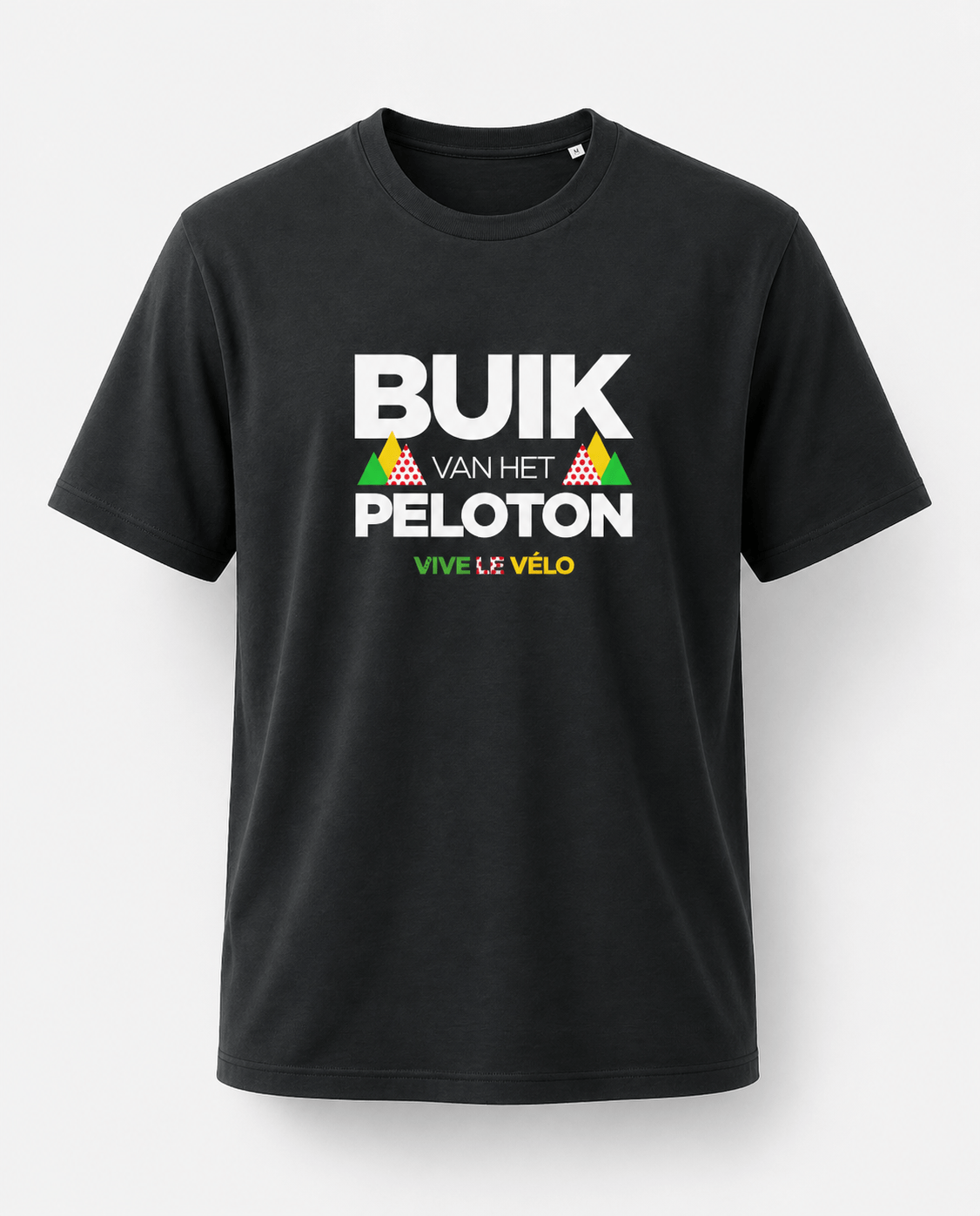 Vive Le Vélo T Shirt Buik Van Het Peloton - Black