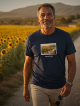 Vive Le Vélo T-shirt "Groeten ui Frankrijk" - French Navy