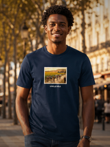 Vive Le Vélo T-shirt "Groeten ui Frankrijk" - French Navy