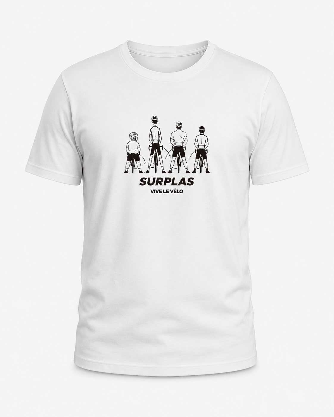 Vive Le Vélo T Shirt Surplas- White