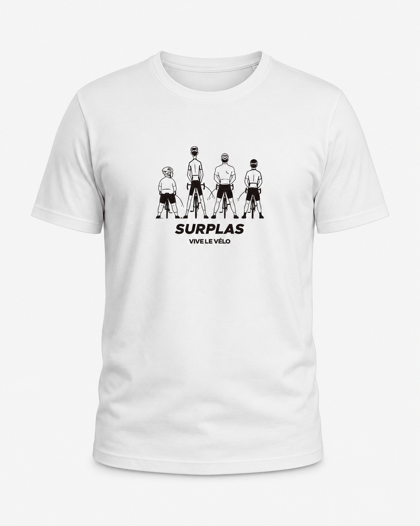Vive Le Vélo T Shirt Surplas- White